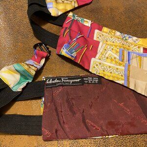 Vintage Salvatore Ferragamo Silk Cummerbund